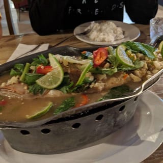 Steamed Fish with Lime Sauce