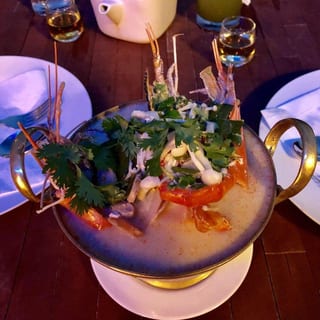 Coconut Milk Soup with Giant Prawn